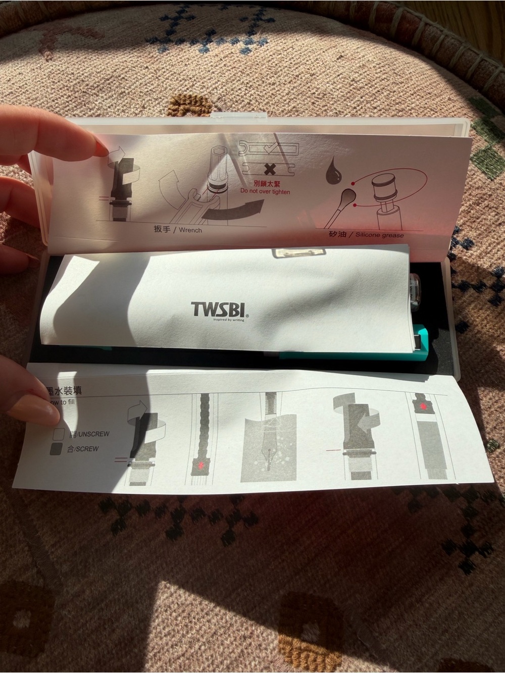 Twsbi Eco Turquoise with Transparent Barrel Fountain Pen - Picture 6 of 12